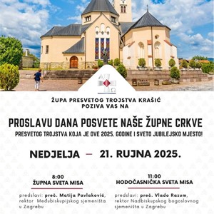 Proslava obljetnice posvete župne crkve u Župi Presvetog Trojstva u Krašiću
